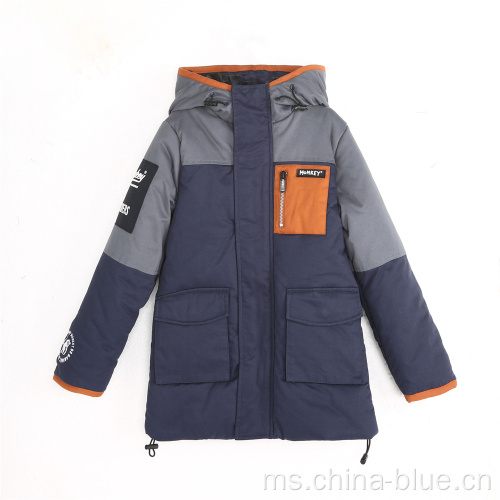 Jaket Boys Parka musim sejuk yang hangat